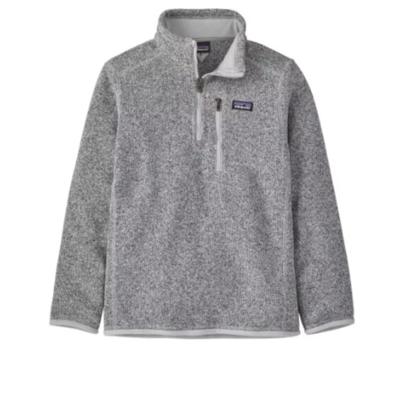 Patagonia Better Sweater 1/4-Zip Jacket Gray Pullover Kids' Sz L - Picture 1 of 10